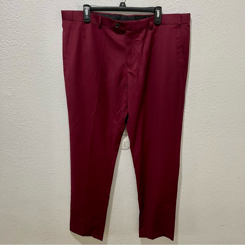Elegant Maroon Men's Dress Pants